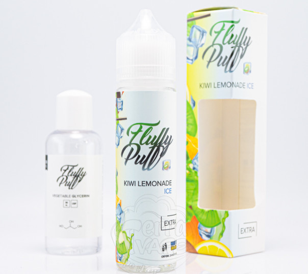 Рідина Fluffy Puff Salt Kiwi Lemonade Ice 60ml 25mg (набір компонентів)