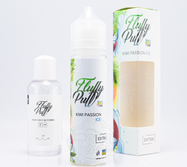 Рідина Fluffy Puff Salt Kiwi Passion Ice 60ml 0mg (набір компонентів)
