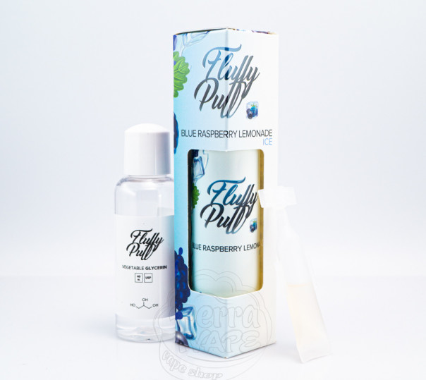 Рідина Fluffy Puff Organic Blue Raspberry Lemonade Ice 60ml 3mg (набір компонентів)