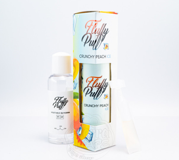 Рідина Fluffy Puff Organic Crunchy Peach Ice 60ml 6mg (набір компонентів)