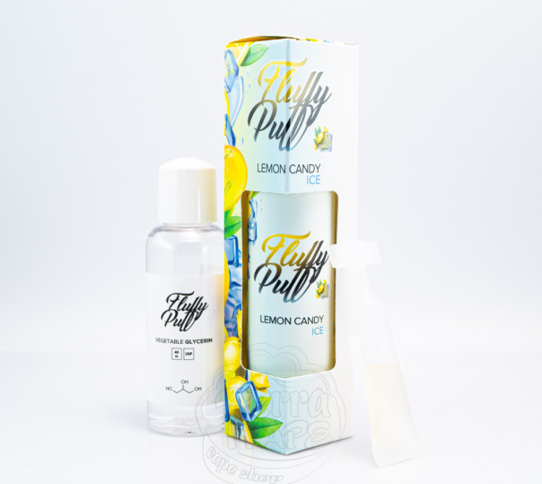 Рідина Fluffy Puff Organic Lemon Candy ICE 60ml 3mg зі смаком лимонних цукерок з холодком (набір компонентів)