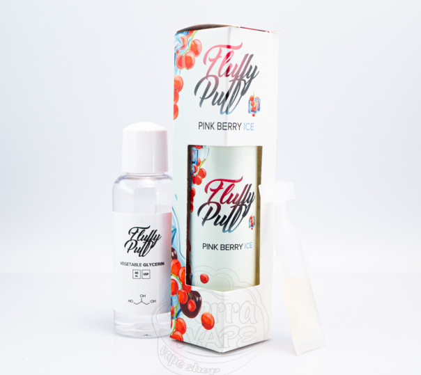 Рідина Fluffy Puff Organic Pink Berry Ice 60ml 0mg (набір компонентів)