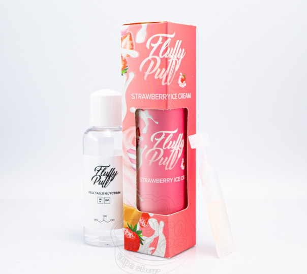 Рідина Fluffy Puff Organic Strawberry Ice Cream 60ml 3mg (набір компонентів)