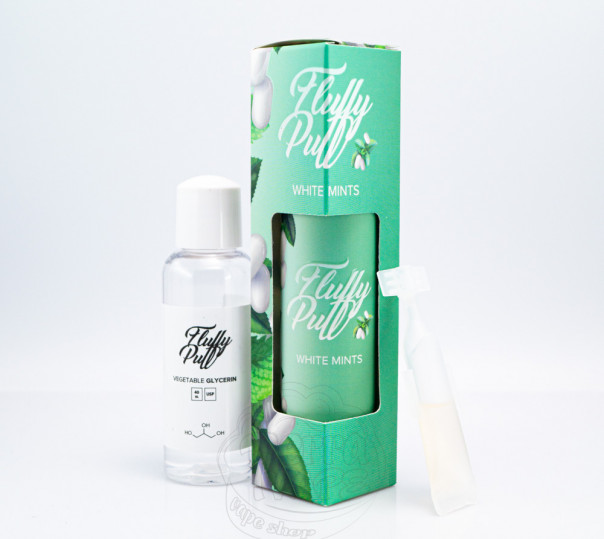 Рідина Fluffy Puff Organic White Mints 60ml 6mg зі смаком м'ятних цукерок (набір компонентів)