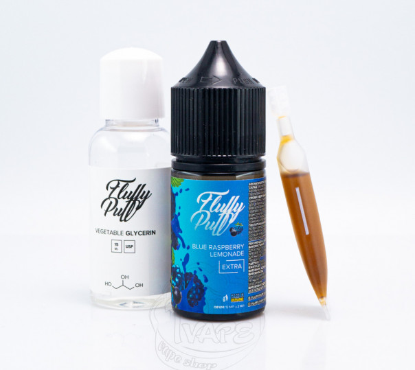 Рідина Fluffy Puff Salt Blue Raspberry Lemonade 30ml 0mg (набір компонентів)