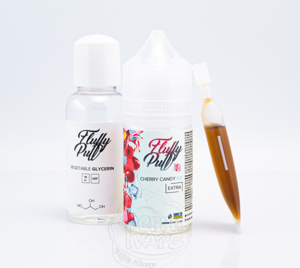 Рідина Fluffy Puff Salt Cherry Candy Ice 30ml 50mg (набір компонентів)