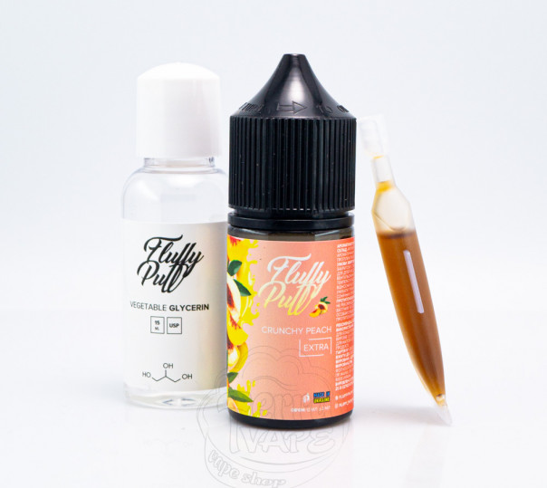 Рідина Fluffy Puff Salt Crunchy Peach 30ml 25mg (набір компонентів)