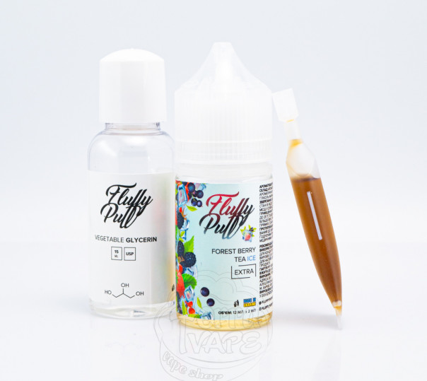 Рідина Fluffy Puff Salt Forest Berry Tea Ice 30ml 50mg (набір компонентів)