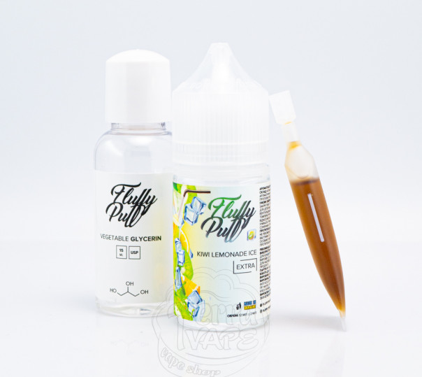 Рідина Fluffy Puff Salt Kiwi Lemonade Ice 30ml 25mg (набір компонентів)