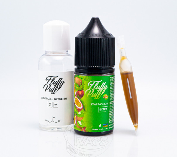 Жидкость Fluffy Puff Salt Kiwi Passion 30ml 50mg (набор компонентов)