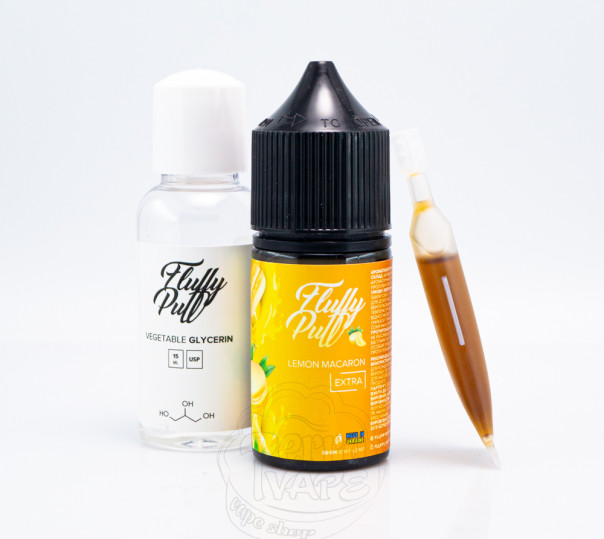 Рідина Fluffy Puff Salt Lemon Macaron 30ml 50mg (набір компонентів)