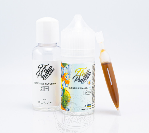 Рідина Fluffy Puff Salt Pineapple Mango Ice 30ml 50mg (набір компонентів)