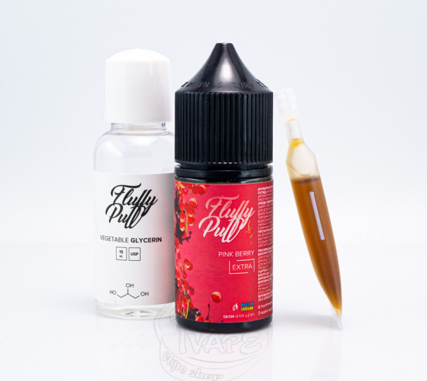 Рідина Fluffy Puff Salt Pink Berry 30ml 0mg (набір компонентів)