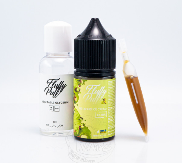 Рідина Fluffy Puff Salt Pistachio Ice Cream 30ml 0mg (набір компонентів)