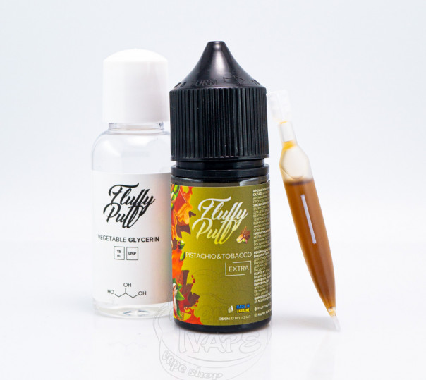 РІдина Fluffy Puff Salt Pistachio Tobacco 30ml 0mg (набір компонентів)