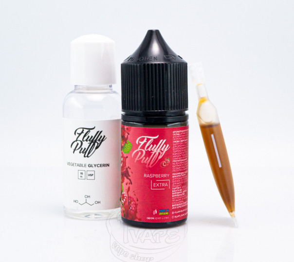 Рідина Fluffy Puff Salt Raspberry 30ml 0mg (набір компонентів)