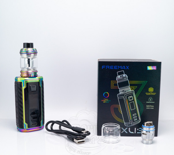 Freemax Maxus 3 200W Box Mod Kit з баком M Pro 3 Tank Atomizer 5ml Black Стартовий набір