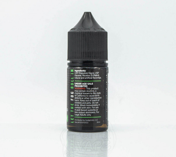 Жидкость Frisco Vapor Salt Fresh Cucumber 30ml 50mg на солевом никотине со вкусом огуречного лимонада Жидкость Frisco Vapor Salt Fresh Cucumber 30ml 50mg на солевом никотине со вкусом огуречного лимонада