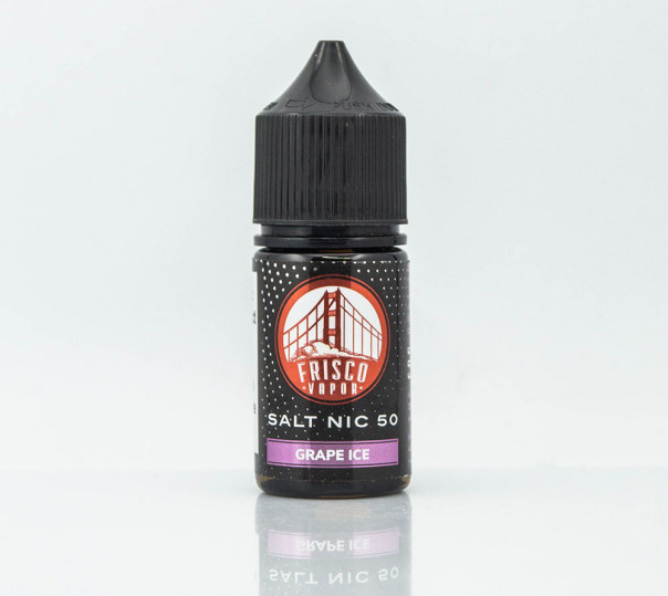 Рідина Frisco Vapor Salt Grape Ice 30ml 50mg на сольовому нікотині зі смаком винограду з холодком