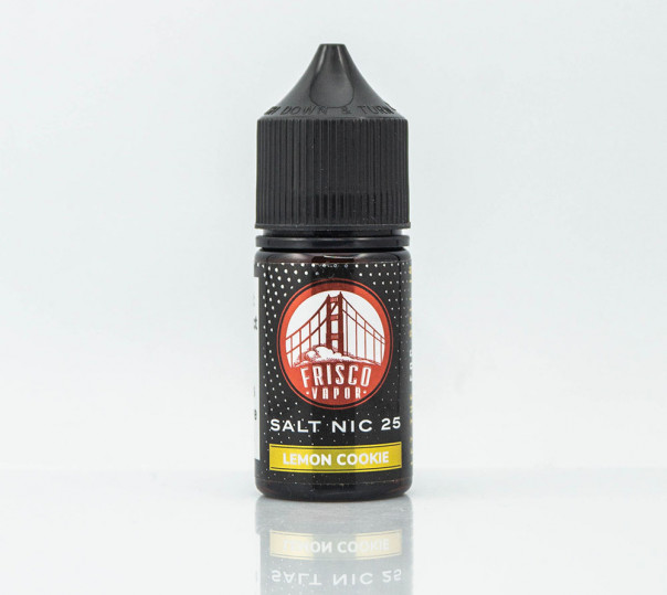 Рідина Frisco Vapor Salt Lemon Cookie 30ml 50mg на сольовому нікотині зі смаком лимонного печива