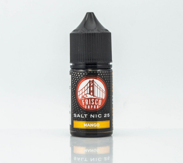 Рідина Frisco Vapor Salt Mango 30ml 25mg на сольовому нікотині зі смаком манго