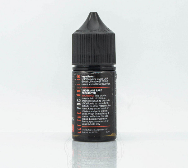 Жидкость Frisco Vapor Salt Strawberry Ice 30ml 50mg на солевом никотине со вкусом клубники с холодком Жидкость Frisco Vapor Salt Strawberry Ice 30ml 50mg на солевом никотине со вкусом клубники с холодком