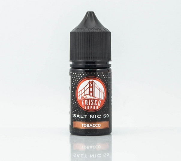 Рідина Frisco Vapor Salt Tobacco 30ml 25mg на сольовому нікотині зі смаком тютюну
