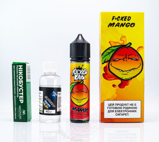 Рідина Fucked Organic Mango 60ml 3mg зі смаком манго (набір компонентів)
