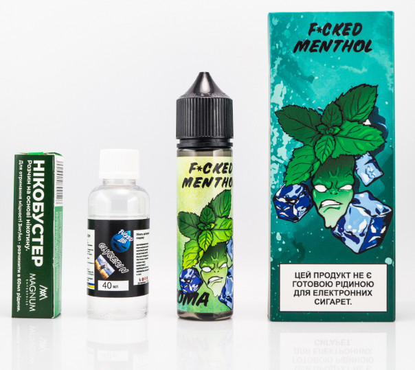 Рідина Fucked Organic Menthol 60ml 3mg зі смаком ментолу (набір компонентів)