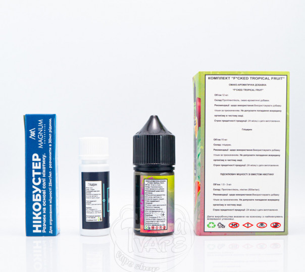 Жидкость Fucked Salt Tropical Fruit 30ml 50mg со вкусом тропических фруктов (набор компонентов)