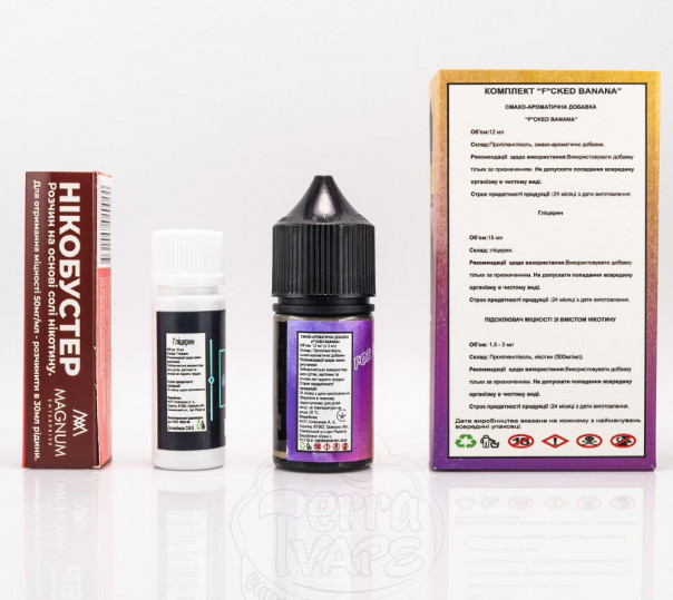 Жидкость Fucked Salt Banana 30ml 0mg со вкусом банана (набор компонентов) Жидкость Fucked Salt Banana 30ml 0mg со вкусом банана (набор компонентов)