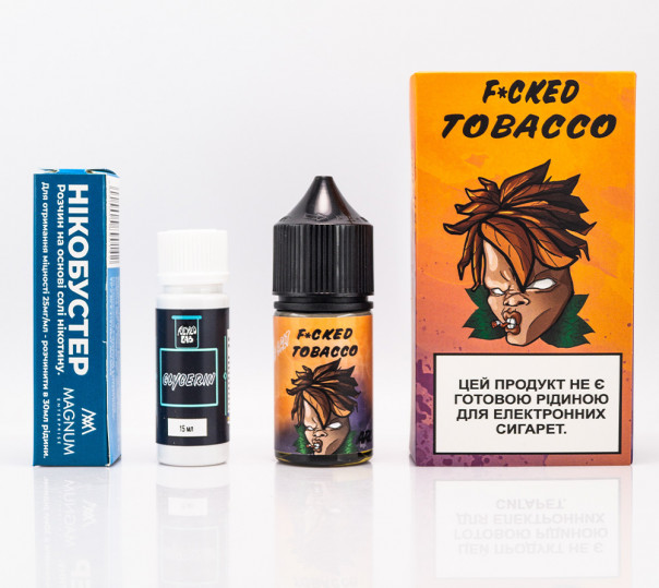 Рідина Fucked Salt Tobacco 30ml 0mg зі смаком тютюну (набір компонентів)