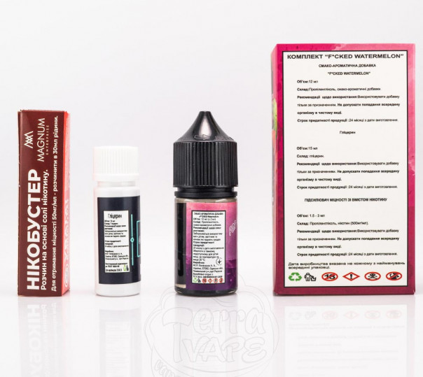 Рідина Fucked Salt Watermelon 30ml 0mg зі смаком кавуна (набір компонентів) Рідина Fucked Salt Watermelon 30ml 0mg зі смаком кавуна (набір компонентів)