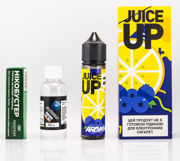 Рідина Juice Up Organic Blueberry Lemon 60ml 0mg зі смаком чорниці з лимоном (набір компонентів)