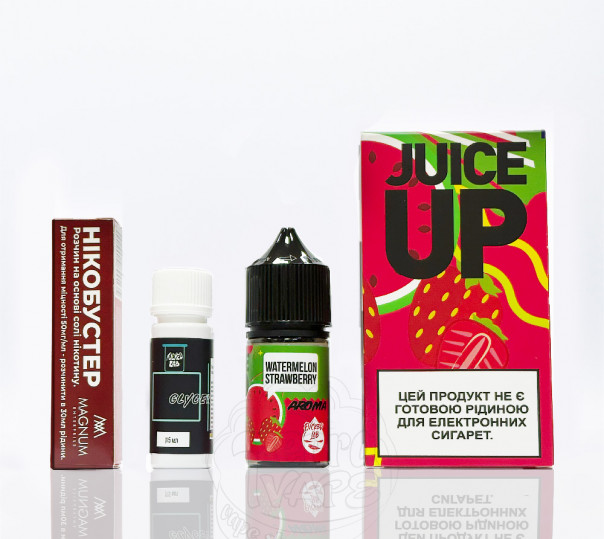 Жидкость Juice Up Salt Watermelon Strawberry 30ml 25mg со вкусом арбуза и клубники (набор компонентов)