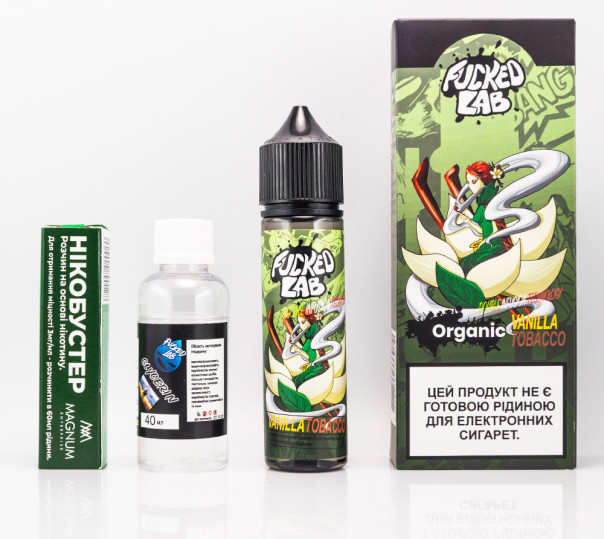 Рідина Fucked Platinum Organic Vanilla Tobacco 60ml 0mg зі смаком тютюну з ваніллю (набір компонентів)