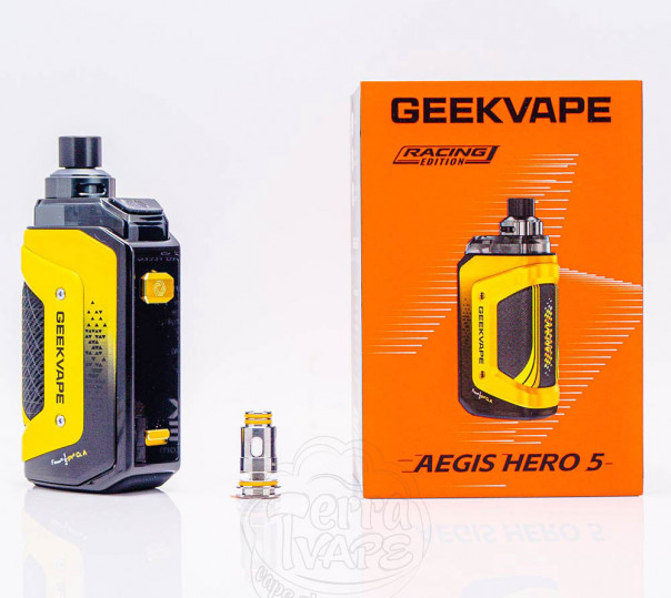 Geekvape Aegis Hero 5 Pod Kit 2000mAh Lighting Yellow Багаторазова POD система Geekvape Aegis Hero 5 Pod Kit 2000mAh Lighting Yellow Багаторазова POD система