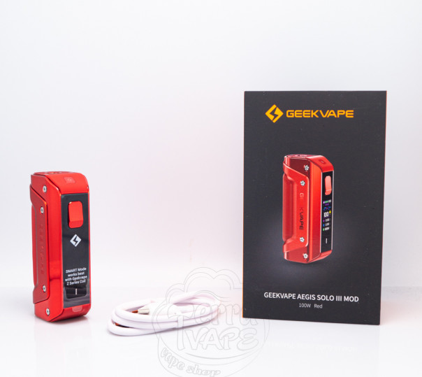 Geekvape Aegis Solo 3 Box Mod 100W (18650) Бокс мод Geekvape Aegis Solo 3 Box Mod 100W (18650) Бокс мод