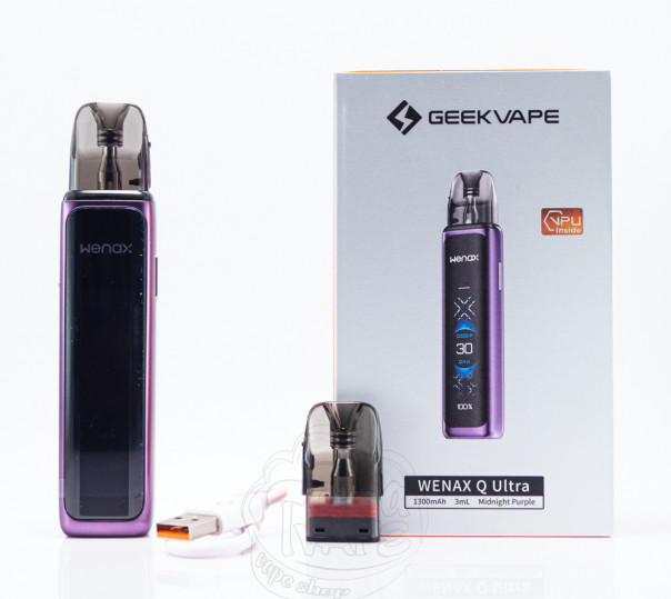 Geekvape Wenax Q Ultra Pod Kit 1300mAh Steel Gray Багаторазова POD система Geekvape Wenax Q Ultra Pod Kit 1300mAh Steel Gray Багаторазова POD система