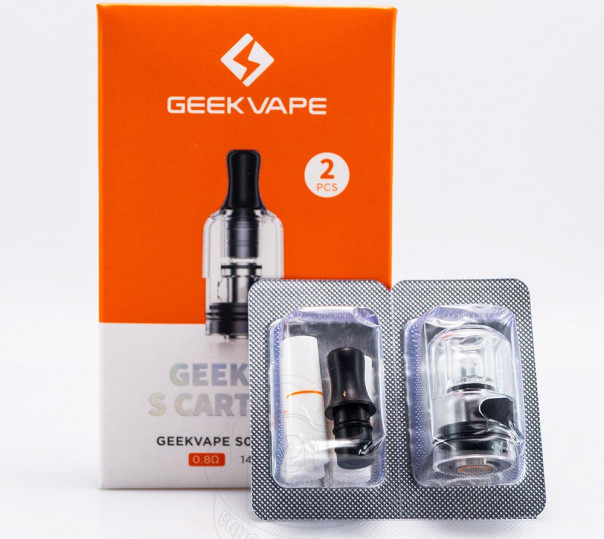 Картридж Geekvape S Cartridge для багаторазових POD систем Wenax S3 / S-С / Stylus Картридж Geekvape S Cartridge для багаторазових POD систем Wenax S3 / S-С / Stylus
