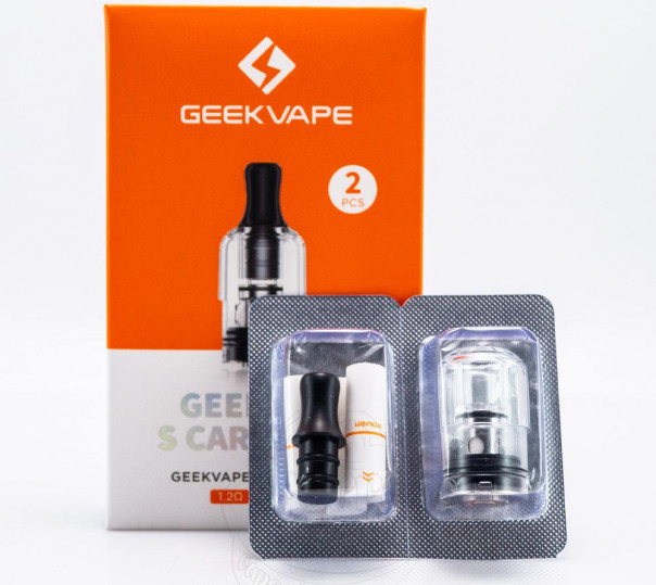 Картридж Geekvape S Cartridge для багаторазових POD систем Wenax S3 / S-С / Stylus Картридж Geekvape S Cartridge для багаторазових POD систем Wenax S3 / S-С / Stylus