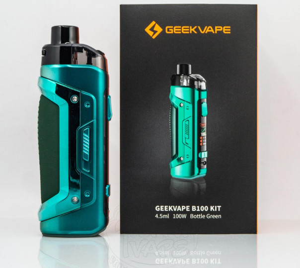 Geekvape B100 (Aegis Boost Pro 2) Pod Mod Kit 18650 Bottle Green Багаторазова POD система