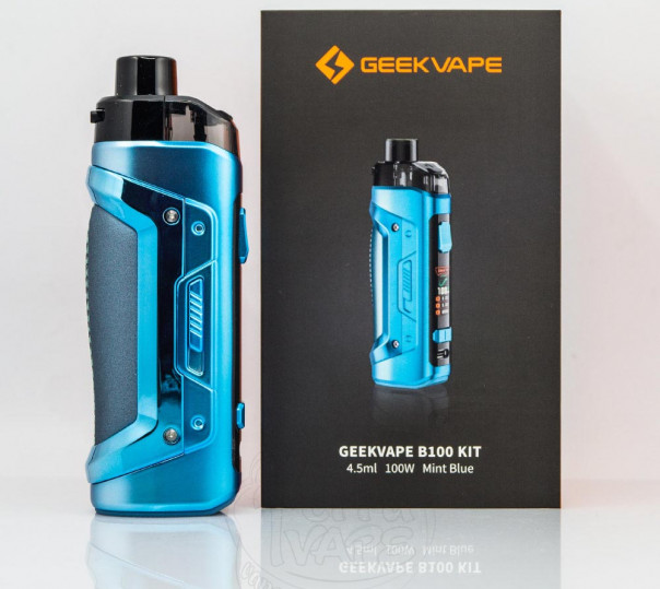 Geekvape B100 (Aegis Boost Pro 2) Pod Mod Kit 18650 Mint Blue Багаторазова POD система
