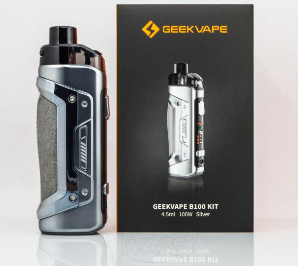 Geekvape B100 (Aegis Boost Pro 2) Pod Mod Kit 18650 Silver Багаторазова POD система