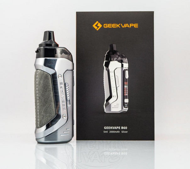 GeekVape B60 (Aegis Boost 2) Pod Kit Silver Багаторазова POD система