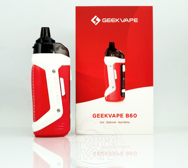 GeekVape B60 (Aegis Boost 2) Pod Kit Red White (RTE) Багаторазова POD система
