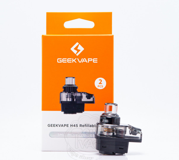 Картридж GeekVape H45 Refillable Pod Cartridge для багаторазової POD системи H45, Classic (Aegis Hero 2, 3) 5ml 0.6Ом