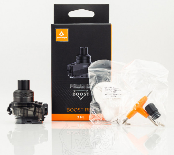 Обслуговуваний картридж GeekVape Aegis Boost RBA Pod 2ml Обслуговуваний картридж GeekVape Aegis Boost RBA Pod 2ml