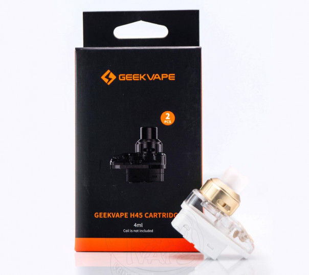 Порожній картридж GeekVape H45 Cartridge 4ml для багаторазової POD системи H45, Classic (Aegis Hero 2, 3, 5)
