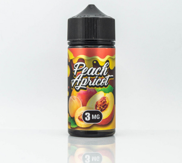Рідина Flamingo Organic Apricot Peach 100ml 0mg без нікотину зі смаком абрикоса і персика